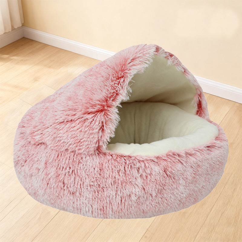 Shell dog and cat beds for winter warmth semi-enclosed pet beds for dogs and cats semi-enclosed pet shell beds