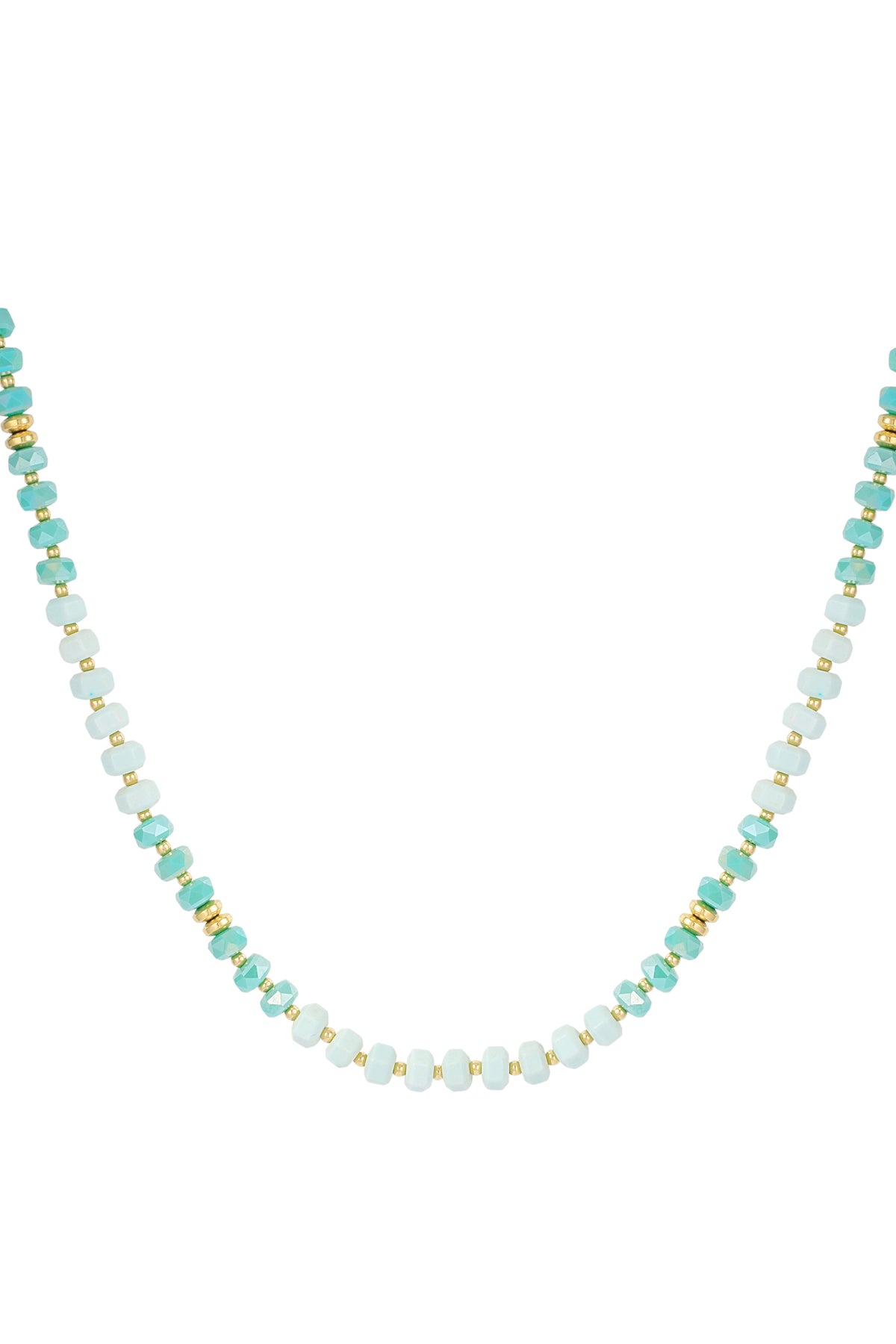 Necklace natural stone all over