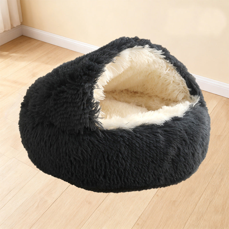 Shell dog and cat beds for winter warmth semi-enclosed pet beds for dogs and cats semi-enclosed pet shell beds