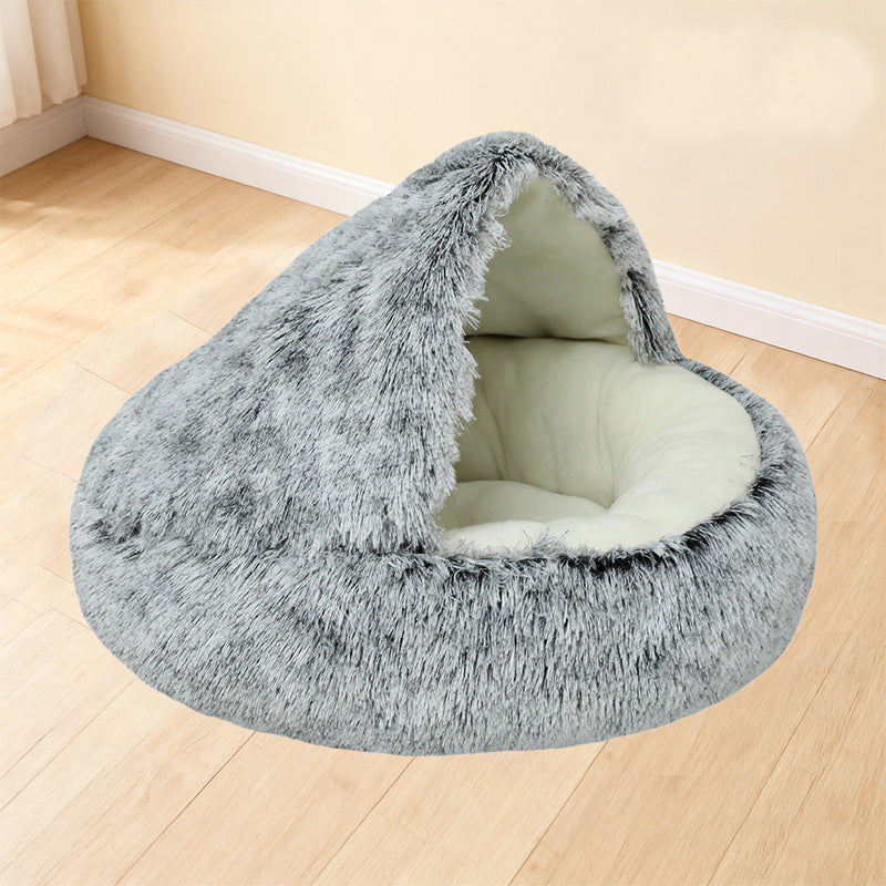 Shell dog and cat beds for winter warmth semi-enclosed pet beds for dogs and cats semi-enclosed pet shell beds