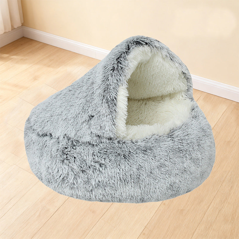 Shell dog and cat beds for winter warmth semi-enclosed pet beds for dogs and cats semi-enclosed pet shell beds