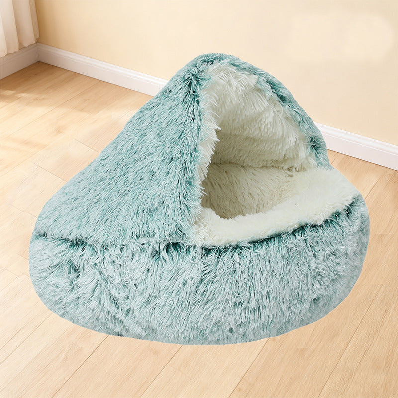 Shell dog and cat beds for winter warmth semi-enclosed pet beds for dogs and cats semi-enclosed pet shell beds