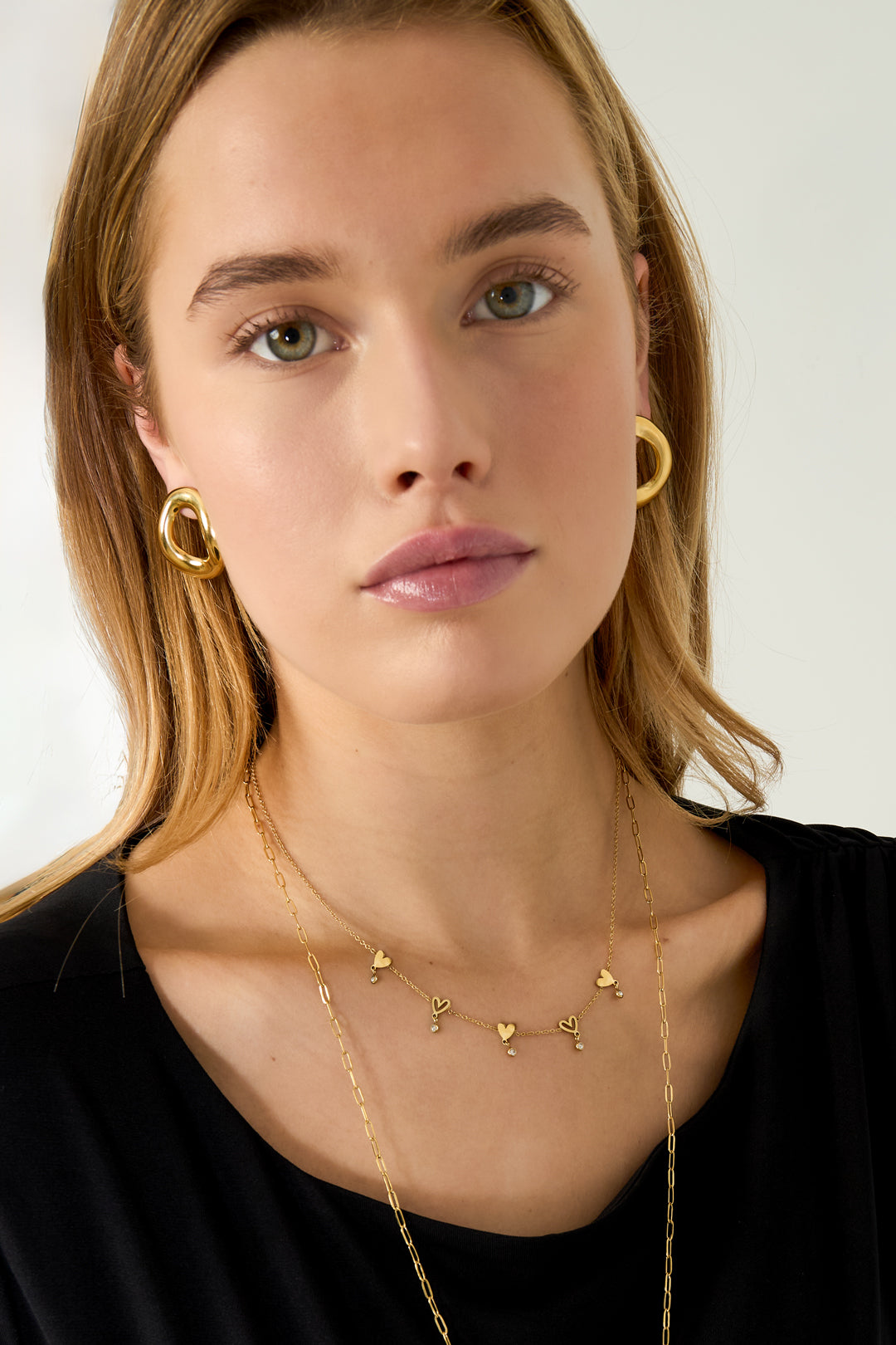 Stainless Steel Chain Necklaces Heart Casual Daily Simple Series Women's jewelry