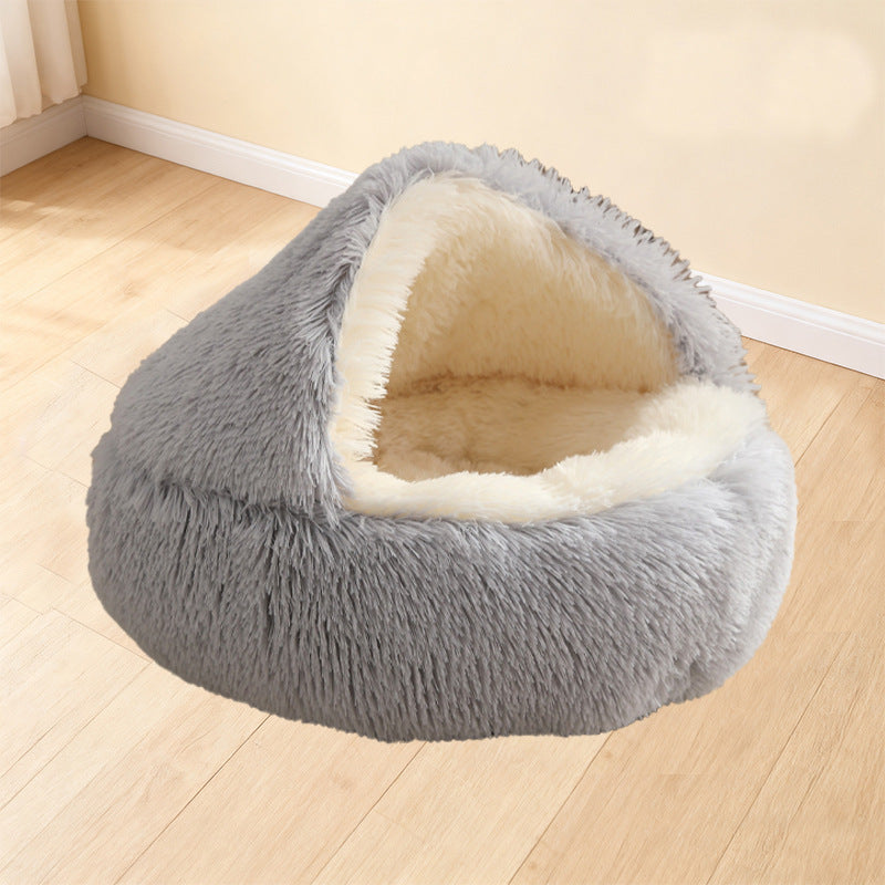 Shell dog and cat beds for winter warmth semi-enclosed pet beds for dogs and cats semi-enclosed pet shell beds