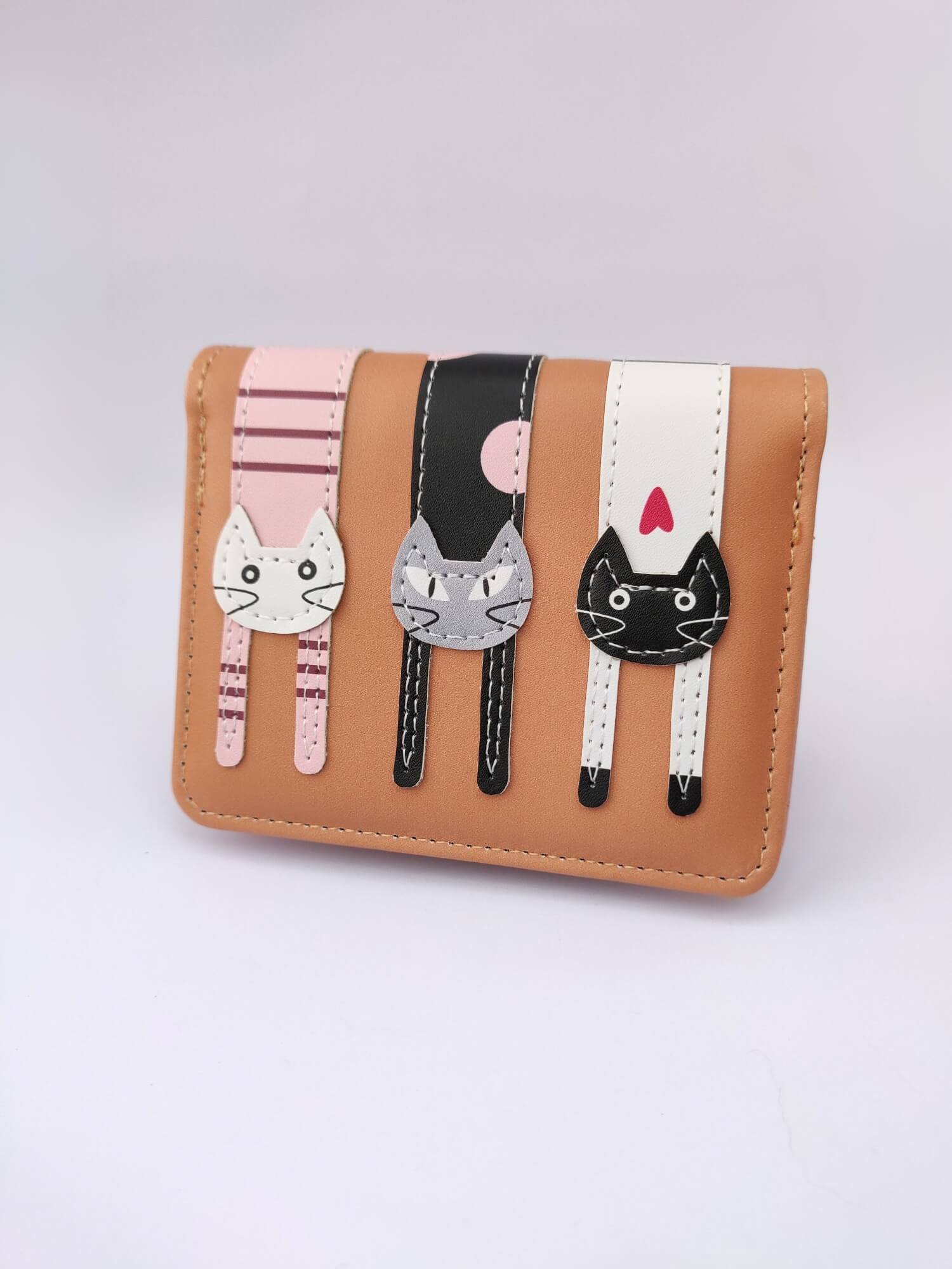 Cartera 3 Gatitos - Beige