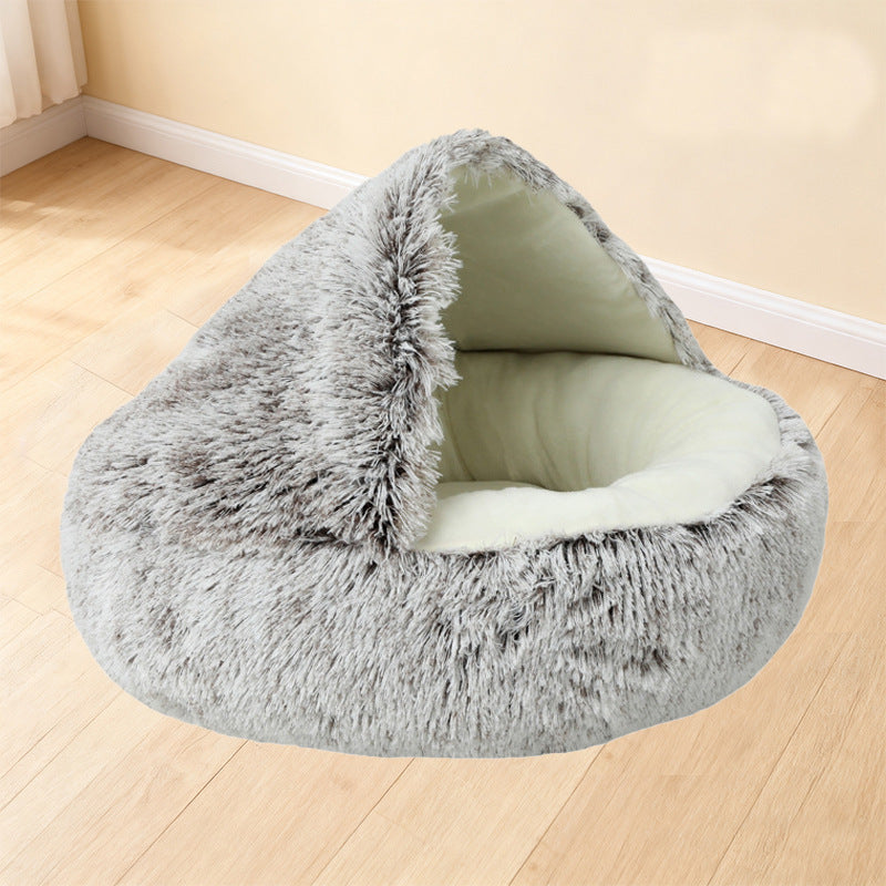 Shell dog and cat beds for winter warmth semi-enclosed pet beds for dogs and cats semi-enclosed pet shell beds