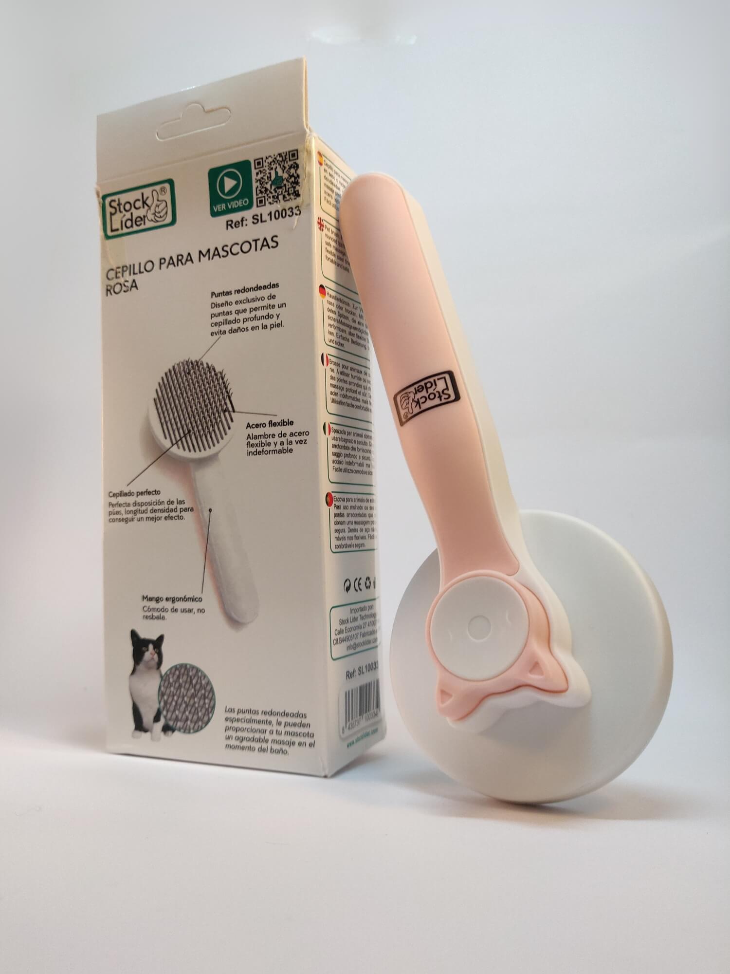 Cepillo gato autolimpiable - Rosa