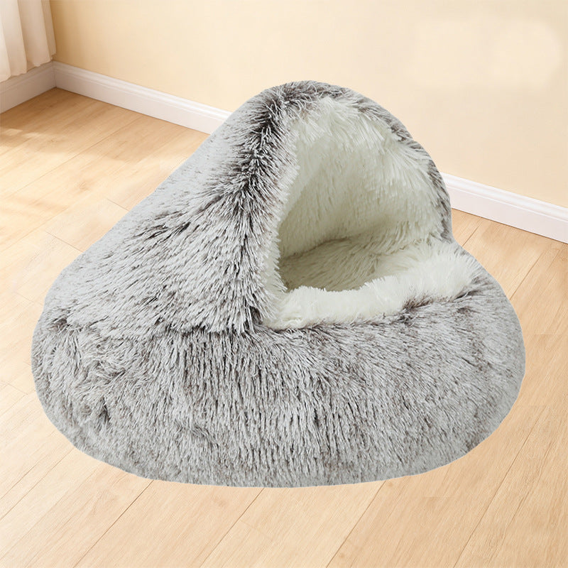 Shell dog and cat beds for winter warmth semi-enclosed pet beds for dogs and cats semi-enclosed pet shell beds