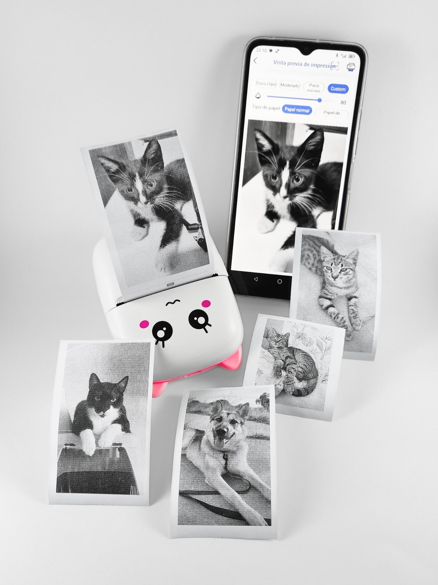 Michi Impresora Portátil Sin Tinta - Rosa