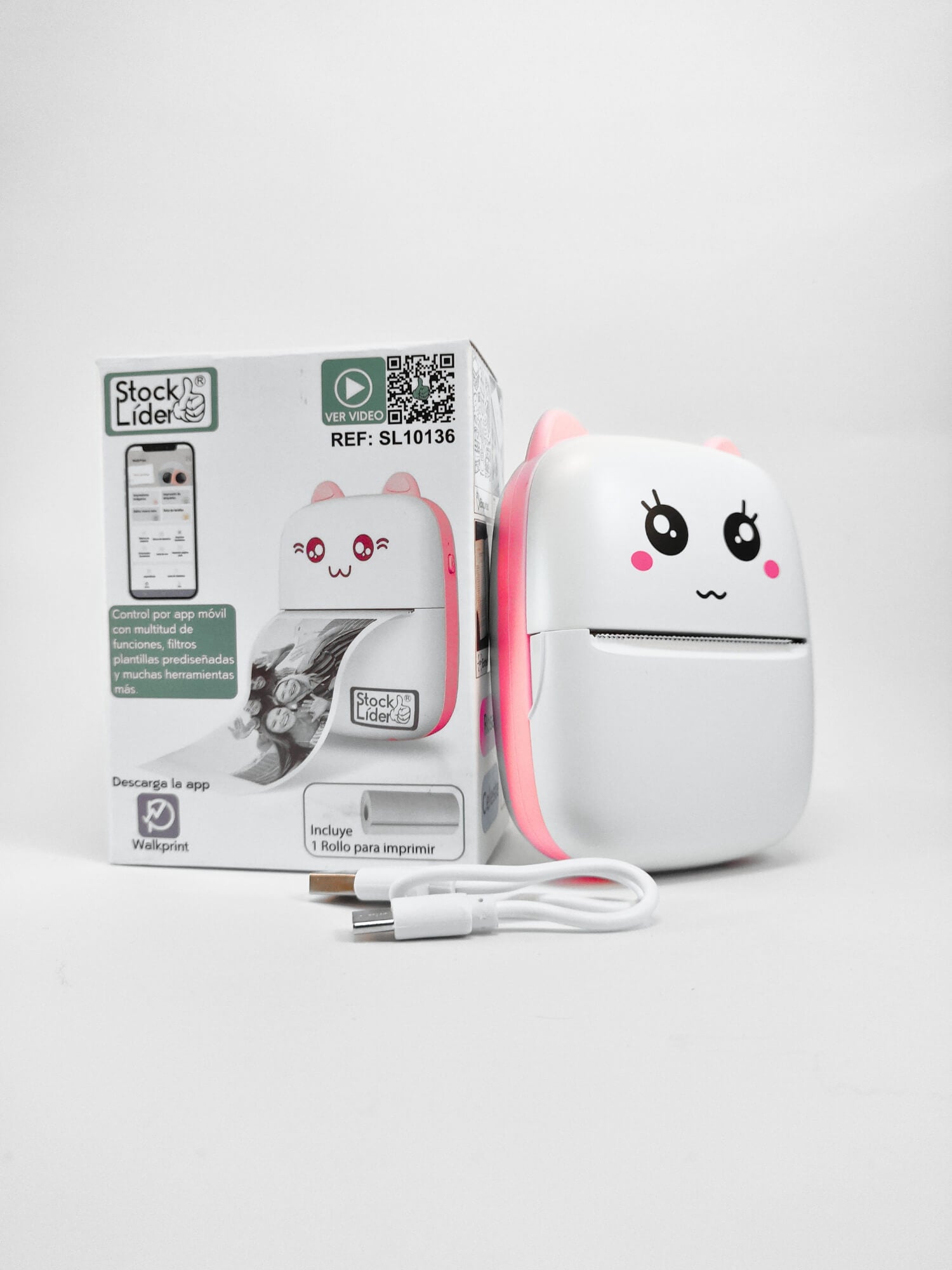 Michi Impresora Portátil Sin Tinta - Rosa