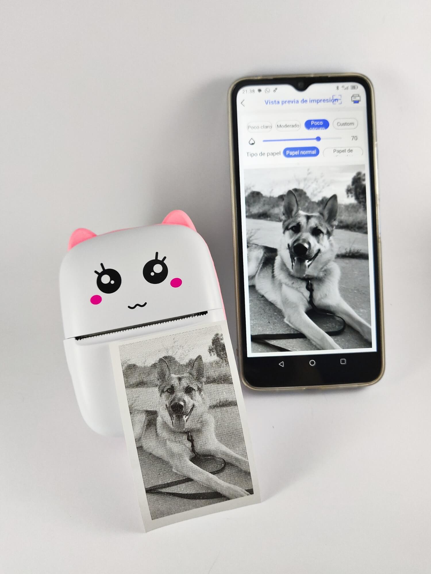 Michi Impresora Portátil Sin Tinta - Rosa