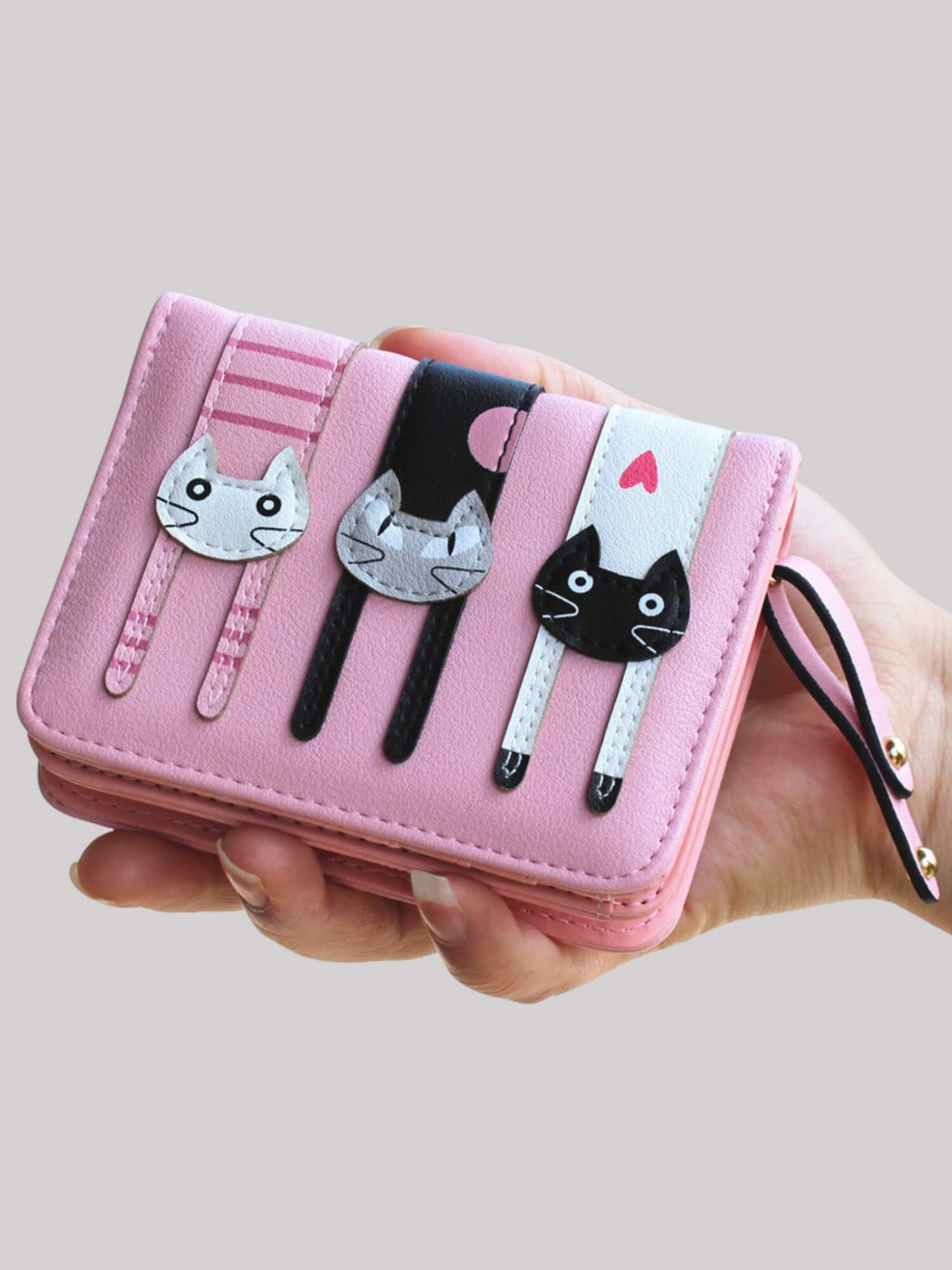 Cartera 3 Gatitos - Rosa