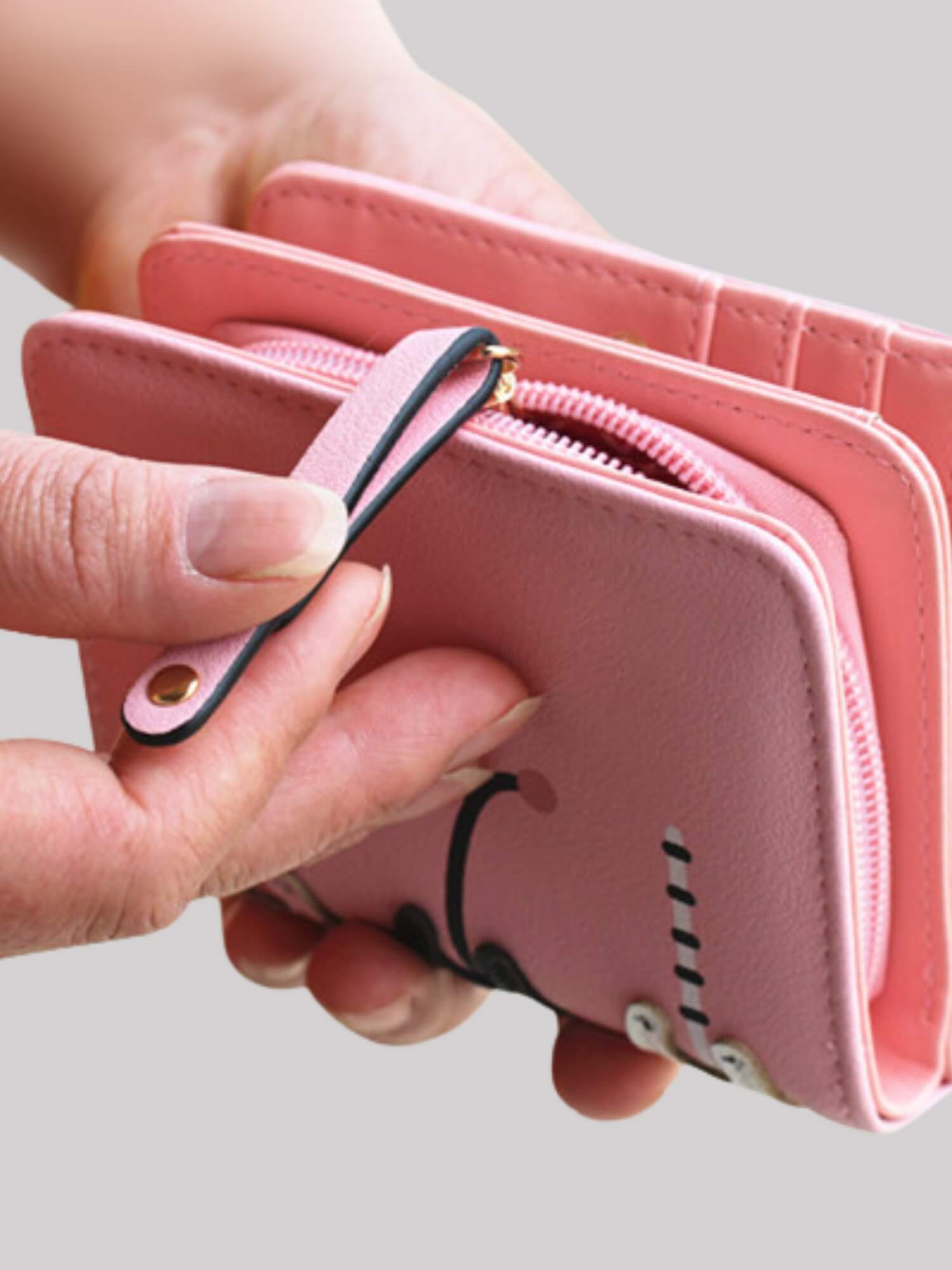 Cartera 3 Gatitos - Rosa