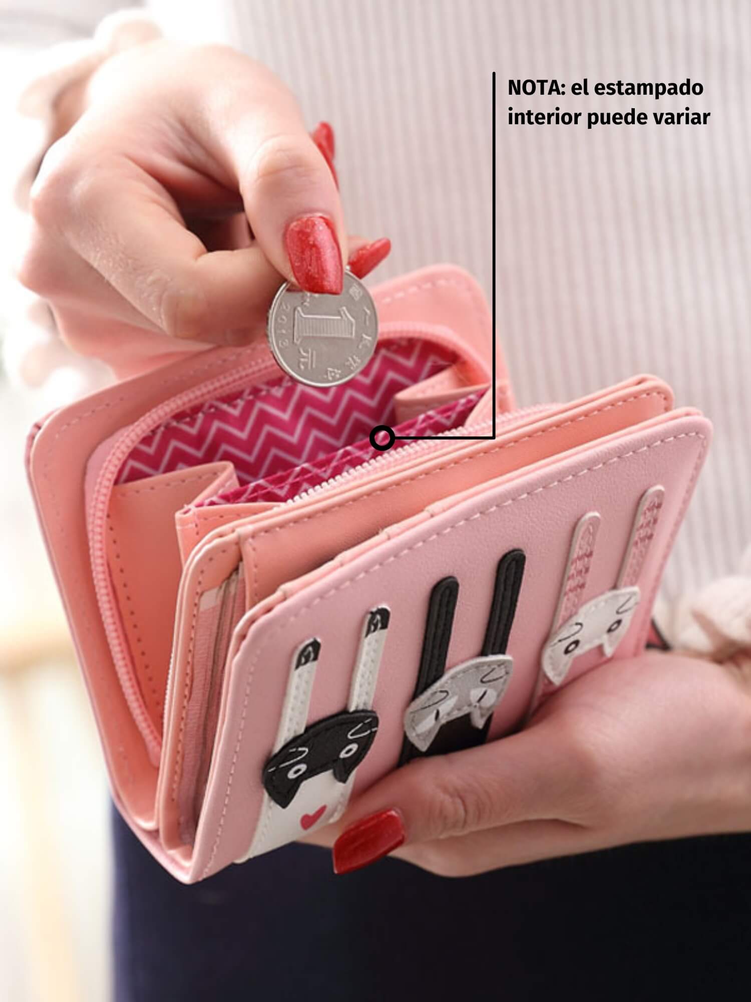 Cartera 3 Gatitos - Rosa