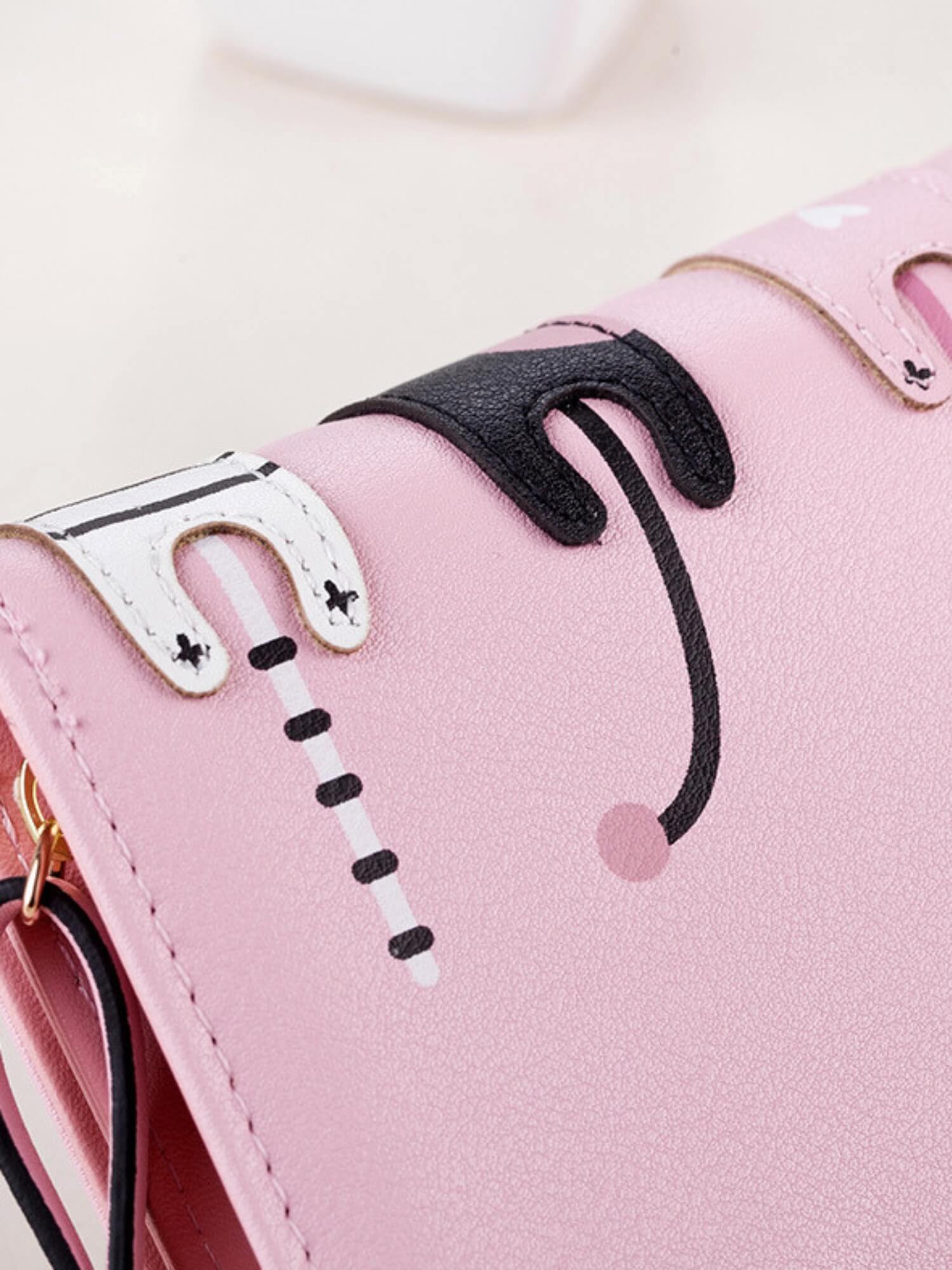 Cartera 3 Gatitos - Rosa